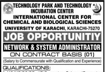 Jobs in International Center For Chemical & Biological Sciences in Karachi 2021