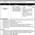 Jobs in Lahore Parking Company Limited For General Manager Operations 2021