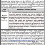 Jobs in Monitoring & Evaluation Specialist in Quetta Balochistan 2021
