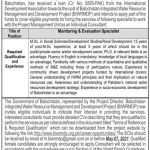 Jobs in Monitoring & Evaluation Specialist in Quetta Balochistan 2021