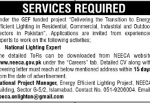 Jobs in National Energy Efficiency & Conservation Authority NEECA in Islamabad 2021