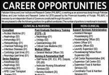 Jobs in Pakistan Kidney And Liver Institute And Research Centre 2021