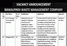 Jobs in Rawalpindi Waste Management Company via OTS 2021