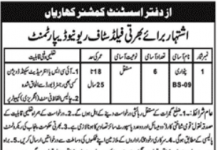Jobs in Revenue Department For Patwari in Kharian 2021