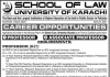 Jobs in School of Law University of Karachi Faculty Staff 2021