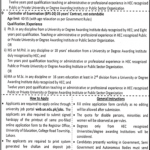 Jobs in University of Education Lahore 2021
