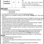 Jobs in University of Health Sciences Lahore Controller of Examination 2021