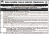 Jobs in Balochistan Public Service Commission BPSC 2021