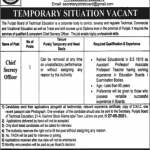 Jobs in Chief Secrecy Officer in Lahore 2021