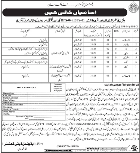 Jobs in Deputy Commissioner District Office For Miscellaneous Staff 2021
