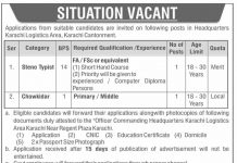 Jobs in Headquarters Karachi Logistics Area in Karachi Cantonment 2021