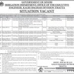 Jobs in Irrigation Department Thatta 2021