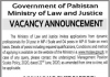 Jobs in Ministry of Law & Justice in Islamabad 2021