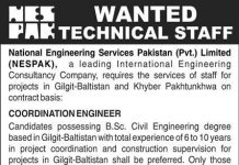 Jobs in National Engineering Services Pakistan Pvt Limited NESPAK 2021