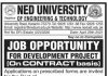 Jobs in NED University Of Engineering & Technology in Karachi 2021