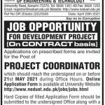 Jobs in NED University Of Engineering & Technology in Karachi 2021