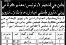 Jobs in Northern Dadu Division Walk In Interviews 2021