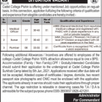 Jobs in Pak Army Cadet College in Pishin Balochistan 2021