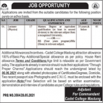 Jobs in Pakistan Army Cadet College in Mastung Balochistan 2021