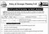 Jobs in Policy & Strategic Planning Unit in Lahore 2021