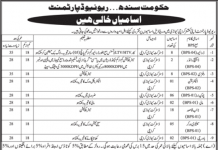 Jobs in Revenue Department For Miscellaneous Staff in Karachi 2021