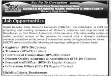 Jobs in Sardar Bahadur Khan Women University SBKWU in Quetta Balochistan 2021