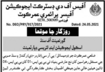 Jobs in School Education & Literacy Department in Umerkot 2021