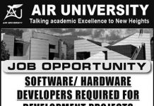 Jobs in Software & Hardware Developers in Islamabad 2021