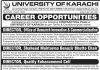 Jobs in University of Karachi For Directors in Karachi 2021