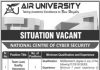 Air University National Centre of Cyber Security Technical Jobs 2021
