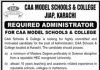 Jobs in CAA Model Schools & College Administrator 2021