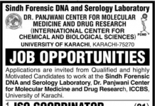 Jobs in International Center For Chemical & Biological Sciences in Karachi 2021