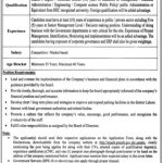 Jobs in Lahore Parking Company For Chief Executive Officer CEO 2021