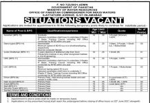 Jobs in Ministry of Water Resources in Islamabad 2021