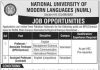 National University of Modern Language NUML Islamabad Jobs 2021