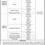 Jobs in National University of Modern Languages NUML Islamabad 2021