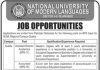 Jobs in National University of Modern Languages NUML in Quetta Campus 2021