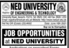 Jobs in NED University Of Engineering & Technology in Karachi 2021