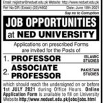 Jobs in NED University Of Engineering & Technology in Karachi 2021