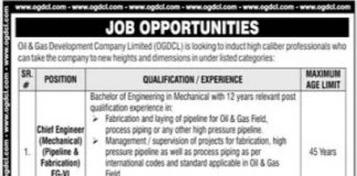 Oil and Gas Development Company Limited OGDCL Jobs 2021