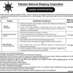 Jobs in Pakistan National Shipping Corporation 2021