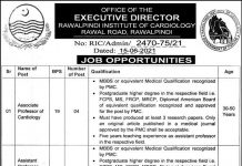 Jobs in Rawalpindi Institute of Cardiology in Rawalpindi 2021