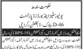 Universities & Boards Department Jobs 2021 For Controller of Examinations