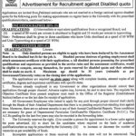 University of Agriculture Jobs 2021 In Faisalabad