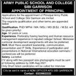 Army Public School & College Job 2021 For Principal