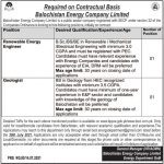 Balochistan Energy Company Limited BECL Jobs 2021