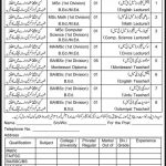 Cantt Public School & College Jobs 2021 In Multan