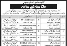 Cantt Public School & College Jobs 2021 In Multan