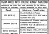 Fazaia Model Inter College Mushaf Sargodha Jobs 2021