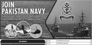 Join Pakistan Navy Through Short Service Commission